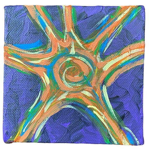 “Neural” Original Painting on Canvas - Picture 1 of 9